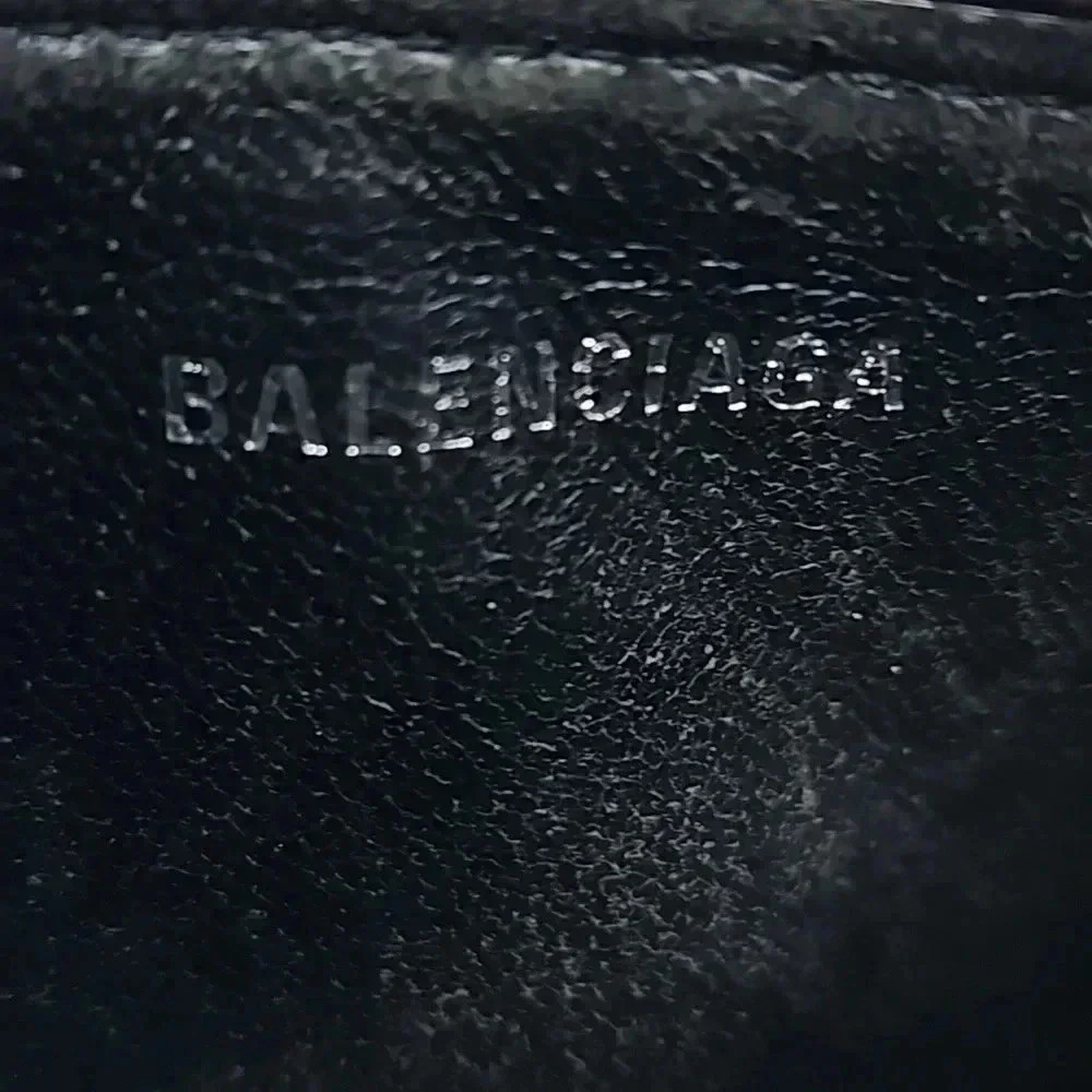 Balenciaga Silver Glitter Zippy Pouch with Key Ring, dust bag included - Picture 2 of 7